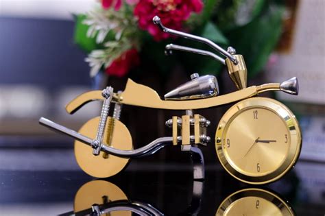 Buy Bhavishu Vintage Wall Décor Bike with Clock Showpiece for Home ...