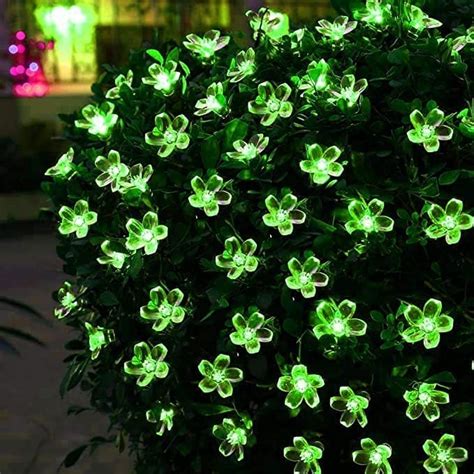 GLOWSERIE Glowing Green Floral LED Lights – Decorative String Lights ...
