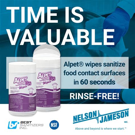 Ready-to-use Alpet® surface sanitizing wipes effectively reduce the ...