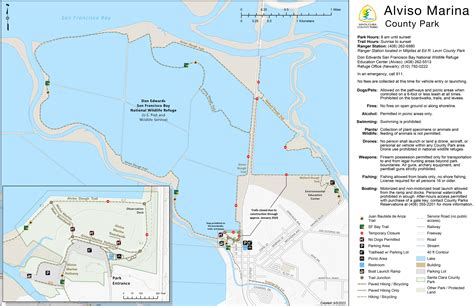Alviso Marina County Park Maps | San Jose - Ontheworldmap.com