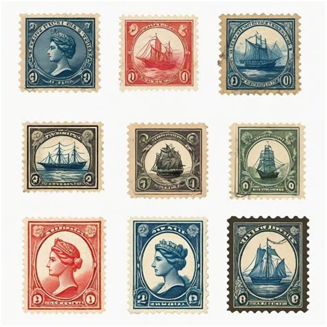 Old Postage Stamp Vector 的图像结果