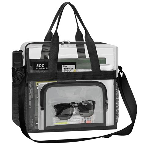 Clear Bag Stadium Approved 12x12x6, Clear Tote Bag with Reinforced ...