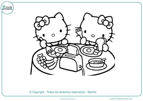 Hello Kitty Para Colorear