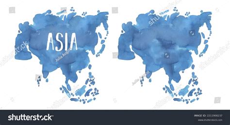 Asia Continent Map Vector 的图像结果