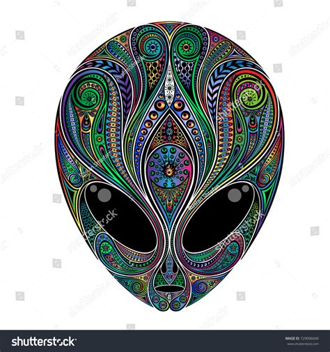 Alien Pattern Vector Stock 的图像结果