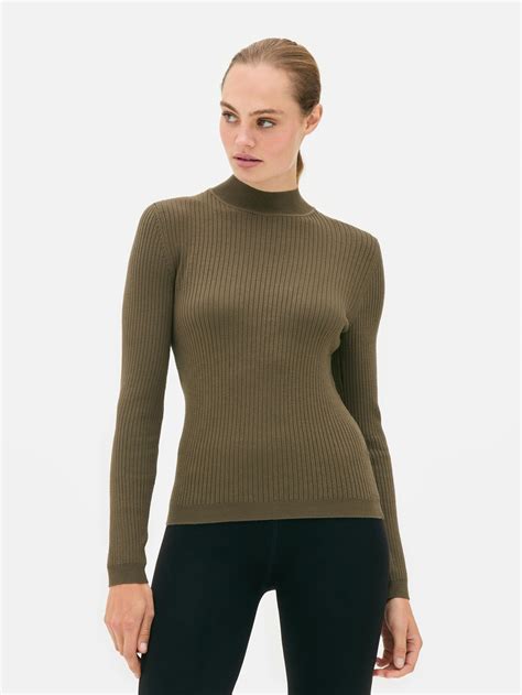Womens Khaki Ribbed Turtle Neck Jumper | Primark