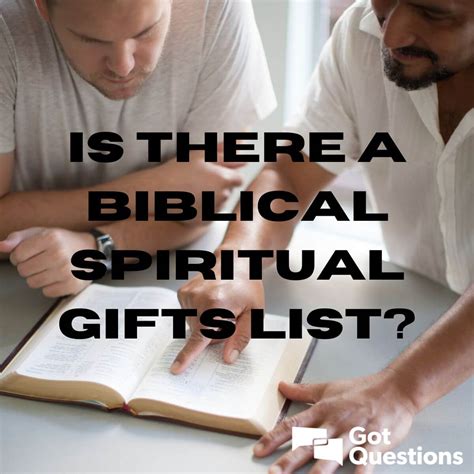 Is there a biblical spiritual gifts list? | GotQuestions.org