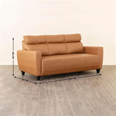 Buy Emily Faux-Leather 3+1+1 Sofa Set - Beige from Home Centre at just ...
