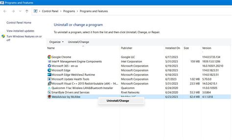Image result for Uninstallation of Software Control Panel