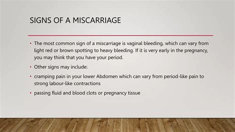 miscarriage and types, risk factors, sign, manegement | PPTX