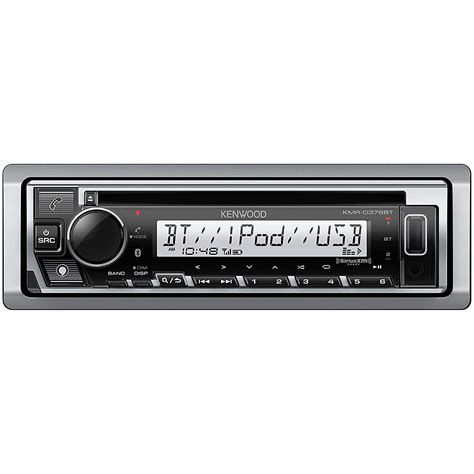 Kenwood KMR-D378BT Marine CD Receiver with Alexa, Bluetooth, Aux and ...