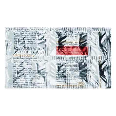 Lipitas Gold 10 Capsule | Uses, Side Effects, Price | Apollo Pharmacy
