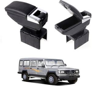 Oshotto PU Leather AR-01 Car Armrest Console Box For Trax Cruiser Black ...