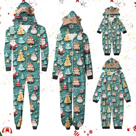 Meichang Matching Christmas Onesie Pajamas for Family Christmas Gifts ...