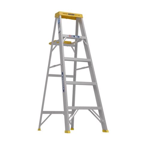 Werner 5 ft. H Aluminum Step Ladder Type I 250 lb. capacity – Sansujyuku