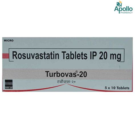 Turbovas 20 Tablet 10's Price, Uses, Side Effects, Composition - Apollo ...