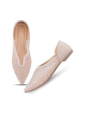 Buy FROH FEET Stylish Embellished & Rhinestones Bellies For Women ...