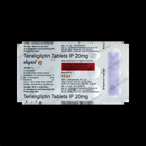 ELIPTIN 20MG TABLET 15'S Price, Uses, Side Effects & Substitutes | Medkart