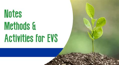 Notes: Methods and Activities for EVS - EVS and Pedagogy Paper 1 for ...