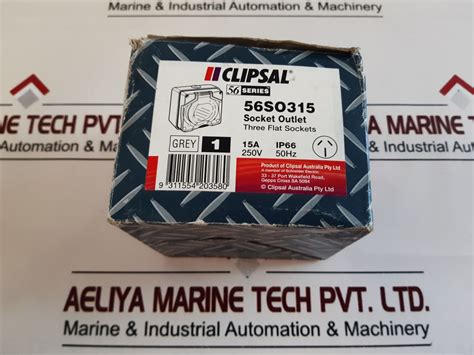 Clipsal 56So315 Socket Outlet, Three Flat Sockets 15A – Aeliya Marine Tech