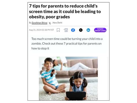 7 tips for parents to reduce child's screen time as it could be leading ...
