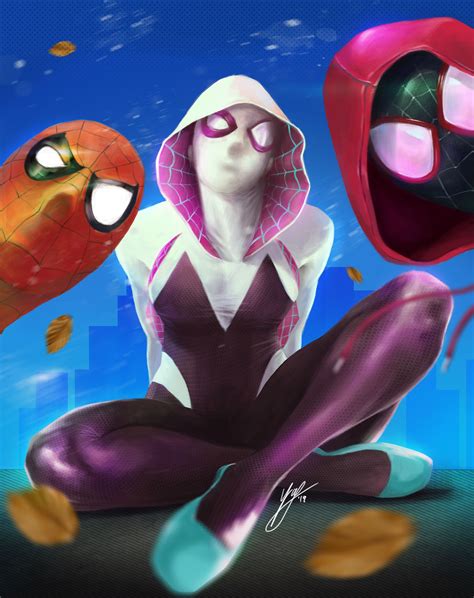 ArtStation - Spider Gwen Fanart, Asyraf Anuar | Spider gwen, Fan art ...