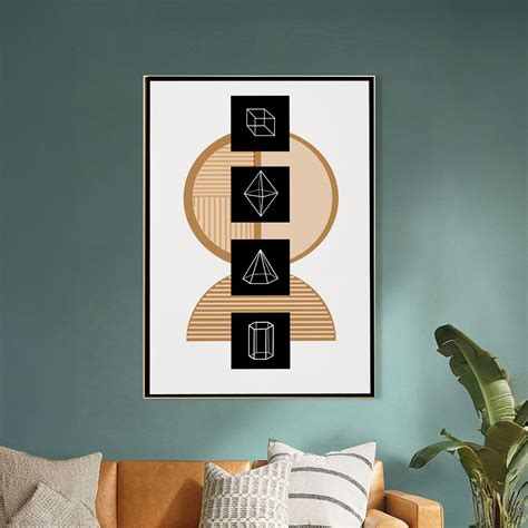 Sophisticated Black and Gold Art Abstract Printed Wall Painting – Nestroots