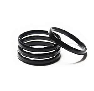 Karivala plastic Black Bangles for Babies and Kids 4 Pcs - 6mm Thick (1 ...