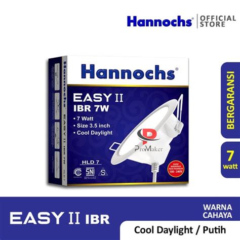 Jual Lampu Plafon Rumah Hannochs Downlight Easy II LED 7 Watt Original ...