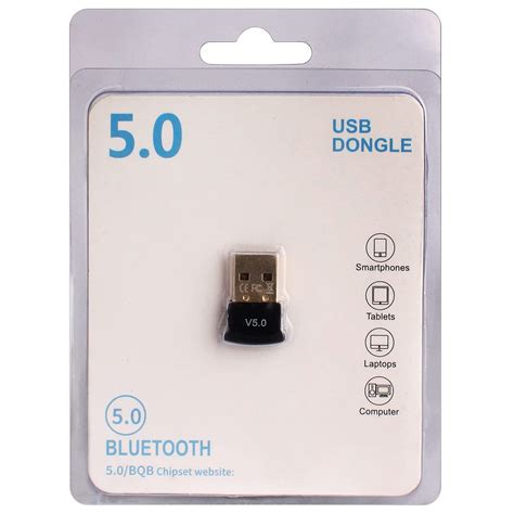 Bluetooth 5.0 USB Dongle Adapter, Bluetooth Receiver and Transmitter ...