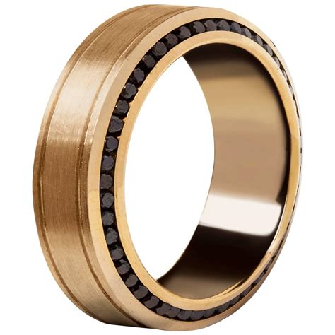 Men's Gold Wedding Band Ring at 1stDibs