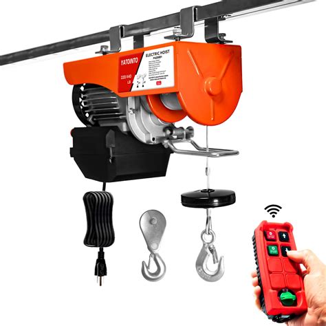 Buy YATOINTO Electric Hoist Wireless Remote Control 220/440 LBS Lift ...