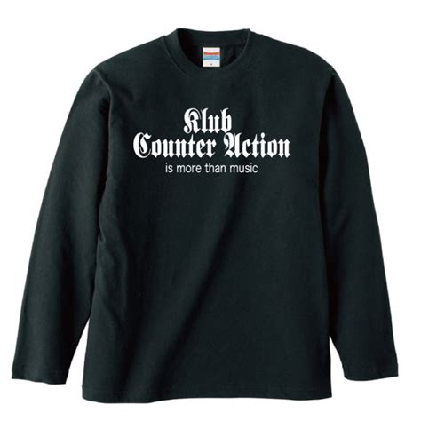 KLUB COUNTER ACITON OFFICIAL LONG SLEEVE : 1(黒ボディー) | KLUB COUNTER ...
