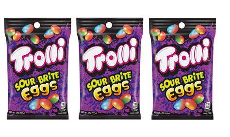 Trolli Easter Candy Sour Brite Eggs, Assorted 4.0 Ounce (Pack of 3 ...