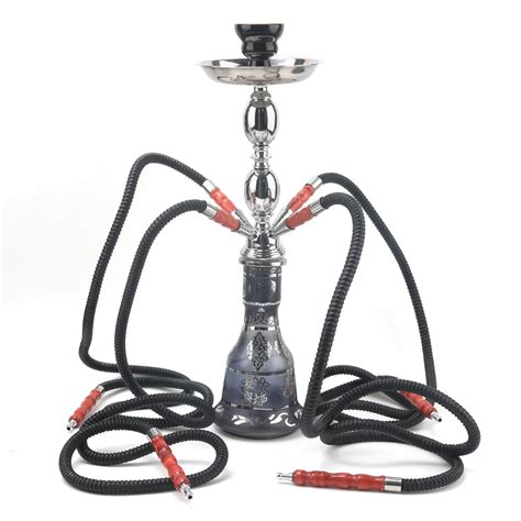 New Style 4 Hose Hookah Set Wholesalers Hookah Shisha 3 Colors