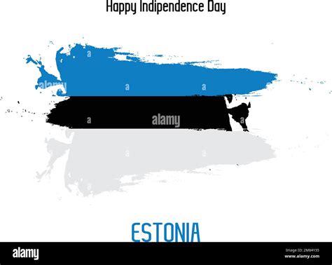 Estonia National Flag Grunge Brush Stroke Vecctor Design Flag of Estonia Stock Vector Image ...