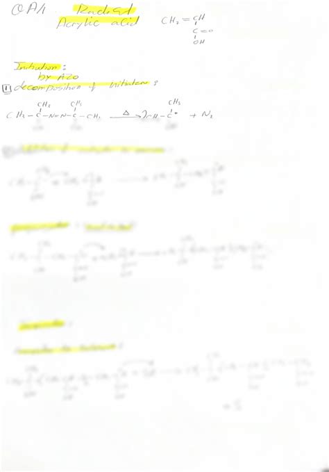 Image result for Acrylic Acid Polymerization