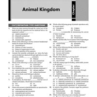 Animal Kingdom Practice Questions - DPP for NEET