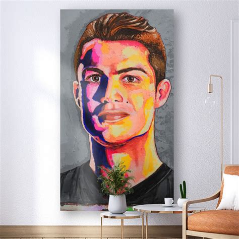 Cristiano Ronaldo's Canvas Painting by Artist Ashok Jadav 167 x 122 cm