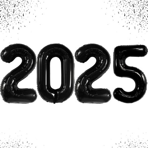 Katchon Giant Black 2025 Balloons Number 42 Inch New Years | Desertcart ...
