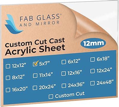 FabGlassandMirror Fab Glass and Mirror Plastic PET 5x 7x1/2 Thick India ...