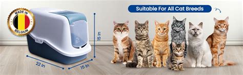 Buy Savic Nestor Cat Toilet Home Litter Box (22x15x15 Inch) with ...
