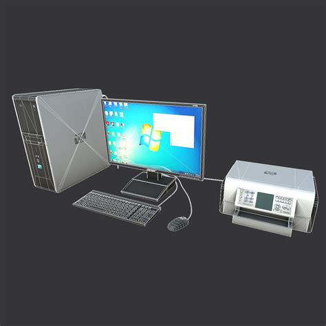 Image result for Desktop Computer 3D Model