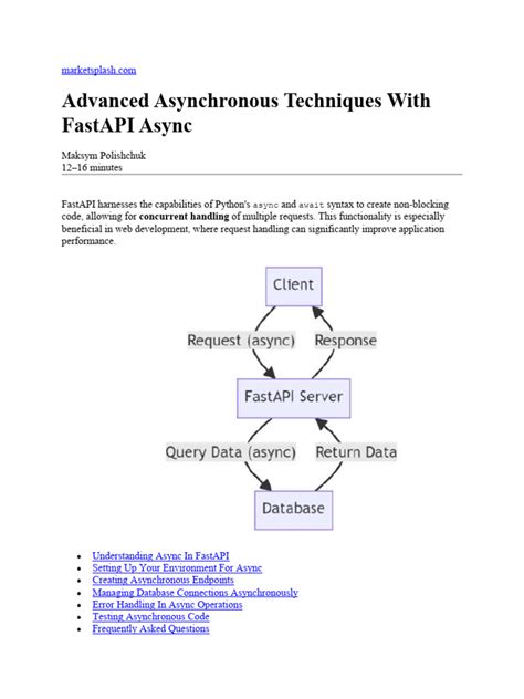 Image result for What Is Async in Fastapi