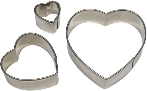 KONAMO Heart Cookie Cutter Set - 5PCS Heart Shaped Cookie Cutters ...