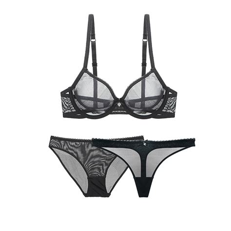 Buy Varsbaby Women's Sheer Lace Mesh Bra Set at Ubuy India