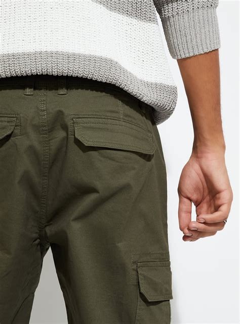 Buy URB_N Men Relaxed Fit Solid Cargos Online at just Rs. 1299.0 ...