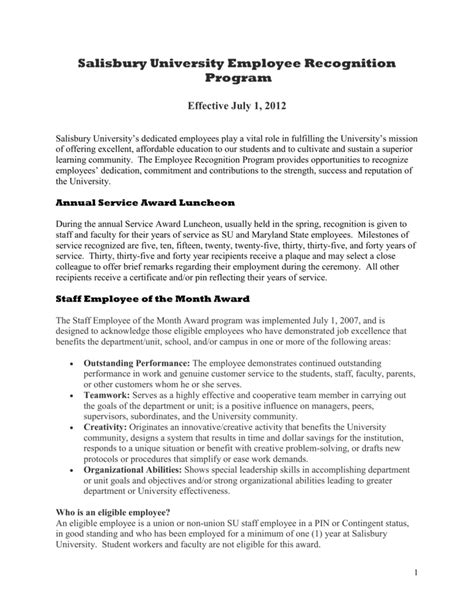 Image result for Employee Recognition Program Sample