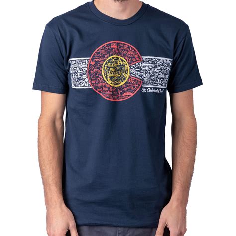 Colorado Flag T-Shirt - Colorado Landmarks | ColoradoCool Apparel