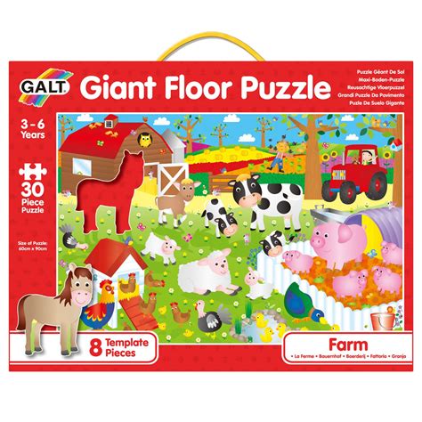 Giant Floor Puzzle - Farm – Galt Toys UK